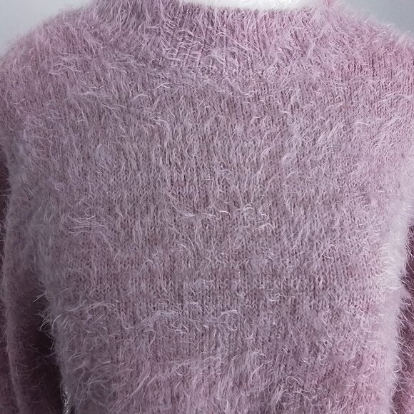 Chelsea Fuzzy Soft Sweater Pinkish-Mauve Size Large - Picture 3 of 6